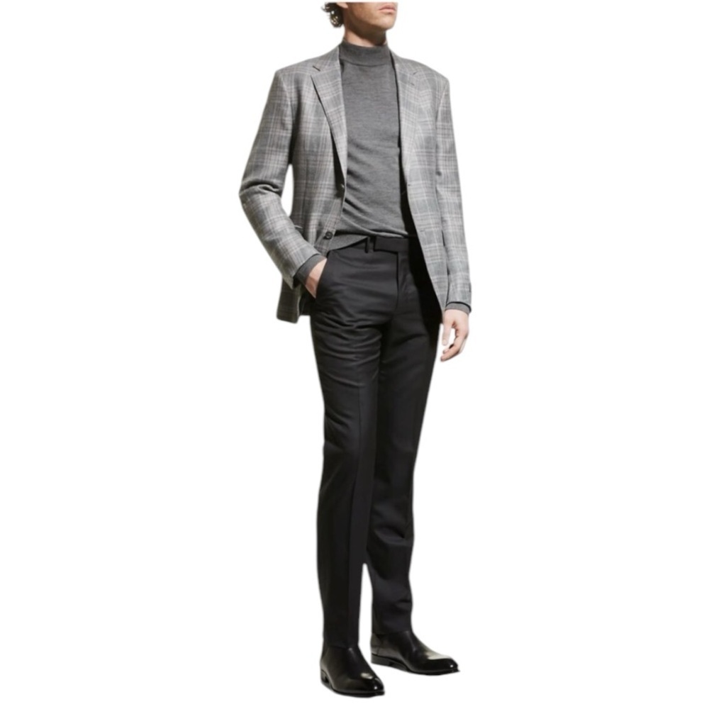 Ermenegildo Zegna Gray Slacks Pants Size 34 Micronsphere Work Business‎ Modern